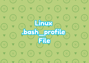 how to create .bash_profile file in linux