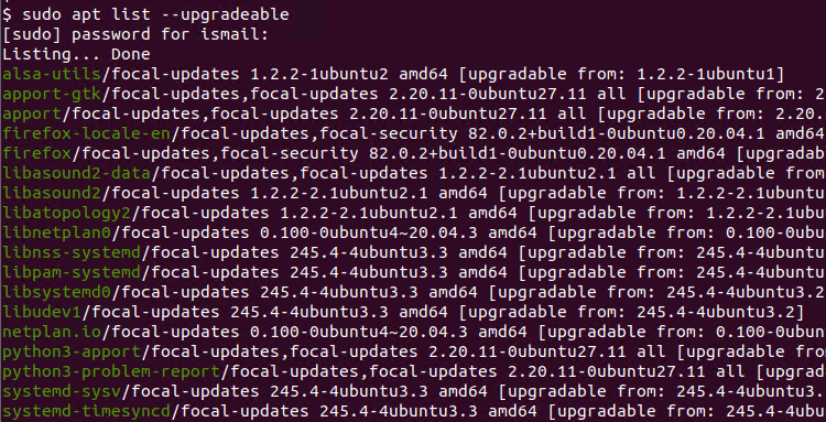 List Upgradeable Packages With Apt In Ubuntu Linuxtect