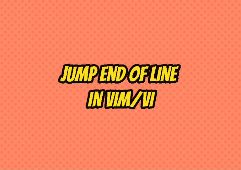 vim shortcuts end of line