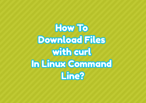 How To Download Files with curl In Linux Command Line? – LinuxTect