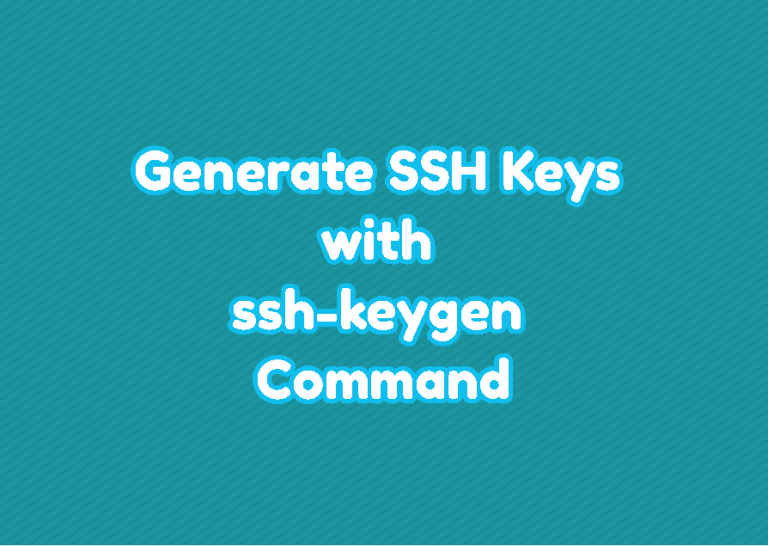 ssh keygen command