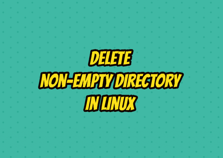 Удалить директорию linux directory not empty