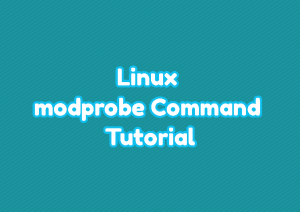 Modprobe linux что это