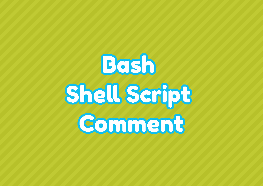 Bash Shell Script Comment