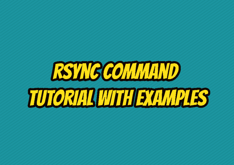 rsync Command Tutorial with Examples LinuxTect