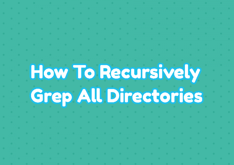 grep recursive all subdirs