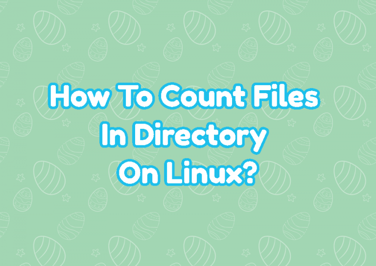 Get Count Of All Files In Directory Linux