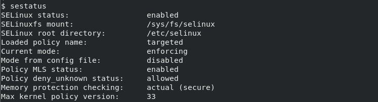 Command To Check Selinux Status