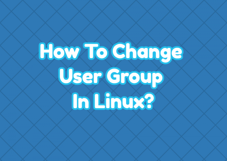 Change User Group In Linux Command Line