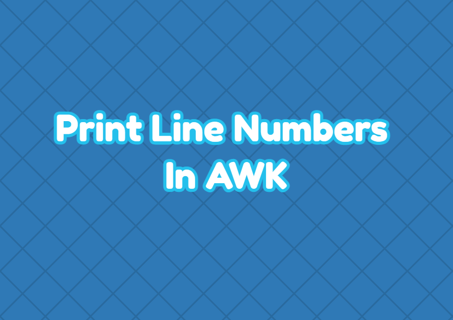 Awk Print 2 Command In Linux