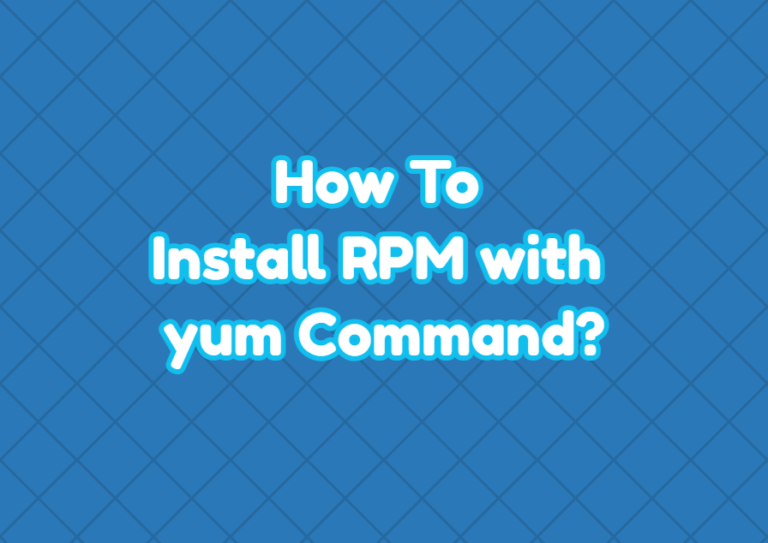 Install Rpm Package Redhat